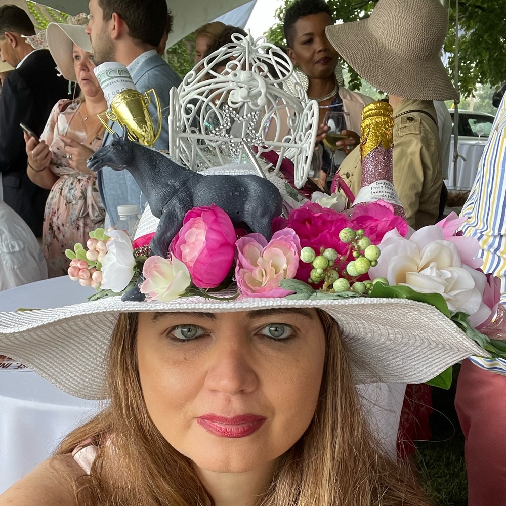 Insanely unique fun Kentucky Derby hat!